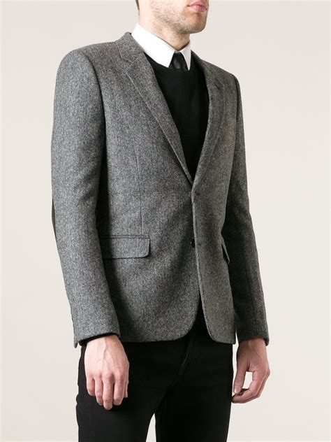 men's ysl blazer|saint laurent cropped blazer.